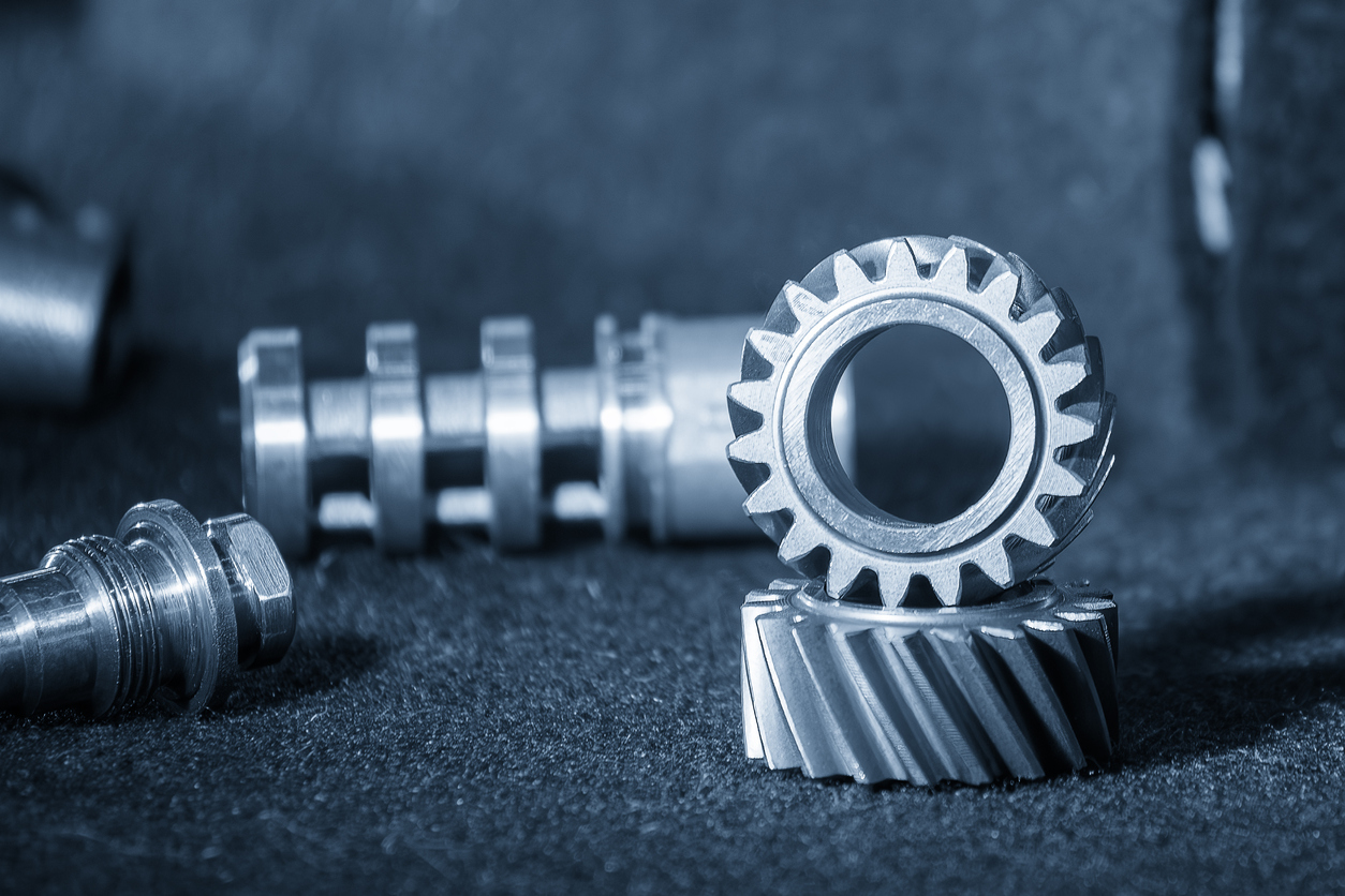 A closeup of prototype CNC machining parts